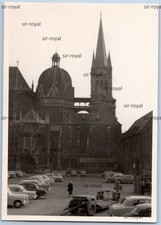 Aachen um 1960 - Dom mit Autos
