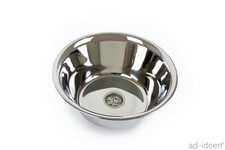 Edelstahl Spülbecken Camping Spüle Waschbecken 24cm Ø Caravan Wohnmobil 240 mm 