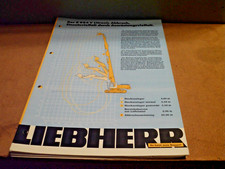 LIEBHERR R 954 V HYDRAULIKBAGGER ABBRUCH-AUSRÜSTUNG 2 SEITEN BROSCHÜRE