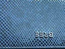 BREE Geldbörse, Farbe blau-schwarz (Schlangen-Optik), NEU & Chic, zeitlos schön