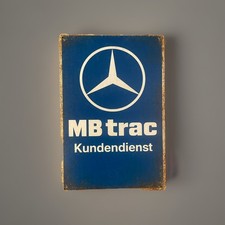 Blechschild trac werkstatt - blechschild, mb