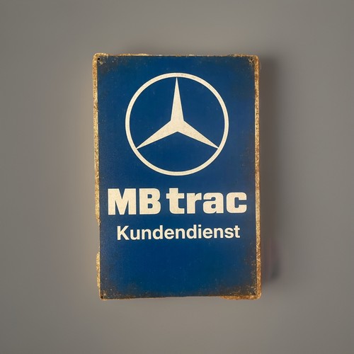 Blechschild trac werkstatt - trac,