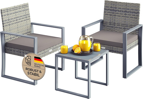 Casaria balkonmöbel set - balkonmöbel, wpc