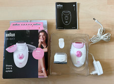 Braun Epilierer Silk-epil 3 Legs & Body Epilierer weiß/rosa 5320 gebraucht