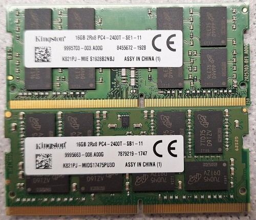 32gb kingston 16gb - 32gb, 2x