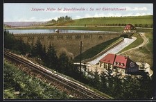 Ansichtskarte Dippoldiswalde i. Sa., Talsperre Malter mit Elektrizitätswerk 