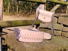 Western Steigbügel Typ Oxbow Aluminium Leder london Stirrups étrier