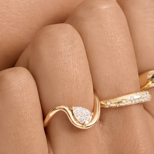 14k gelbgold diamant - 14k,