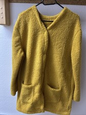 Neu!! Gina Benotti Plüsch Teddy  Jacke Senf Mais Gelb Gr. 40