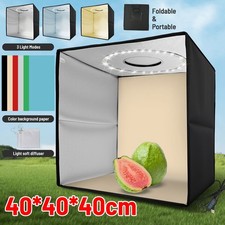Fotostudio LED Fotobox Set Lichtzelt Lichtbox Photobox Für Fotografie 40x40x40CM
