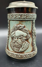 Antiker Bierkrug Marzi&Remy MR Sammelkrug Krug Humpen Seidel Reliefdekor grün