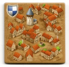 Carcassonne Ersatzteile: Plättchen, Figuren, Wertungstafel, Der Fluss, Abt