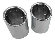 Original Qualität 71-77mm viele Fahrzeuge 2x Premium Edelstahl Endrohre Blenden