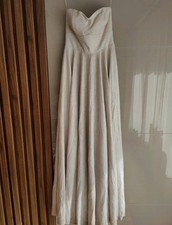 Abendkleid Glitzer  Rosebeige 