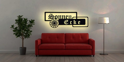Led flagge schwarze sonne - schwarze,