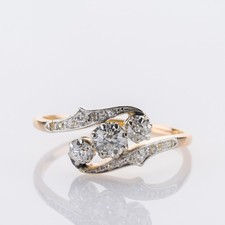Ring aus 585 Mehrfarbgold mit