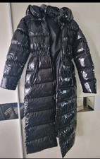 Lack Jacke Schwarz Lang Gr. 34
