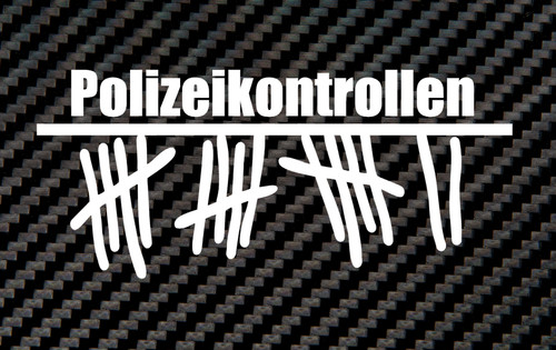 Aufkleber polizeikontrollen - aufkleber,
