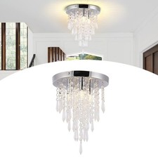 Kristall Deckenlampe LED Deckenleuchte Schlafzimmer Lampe Kronleuchter Lüster DE