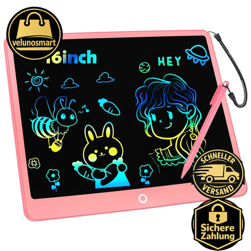 Lcd schreibtafel zoll bunt - lcd, 16