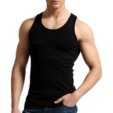3 6 Pack Mens 100% Cotton Tank