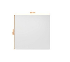 Weißwandtafel, Stahl, 450 x 450 mm, weiß nobo 1915655 (5028252639262)