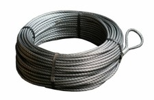 11mm Ø Hochverdichtetes Windenseil Forstseil 6 F-V  für Seilwinde versch. Längen