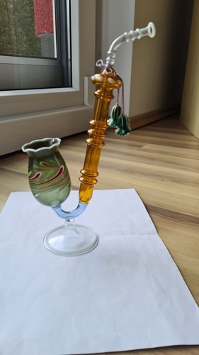 Lauscha glas schnapspfeife - 1x,