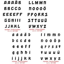 Groß- oder Kleinbuchstaben -1- Clear Stamp - Stempelplatte von efco (Auswahl)