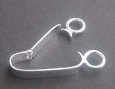 Scharnier-Clip Donuthalter für 50 mm Donuts 925 Silber glänzend Donutanhänger