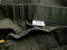 Vintage USA Army Pants Utility Trouser Green Size 34x33 8405-00-610-2655 Selten!