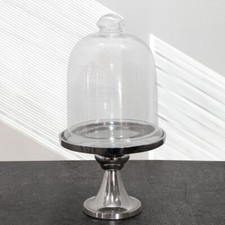 Käseglocke, Aluminium, Glas