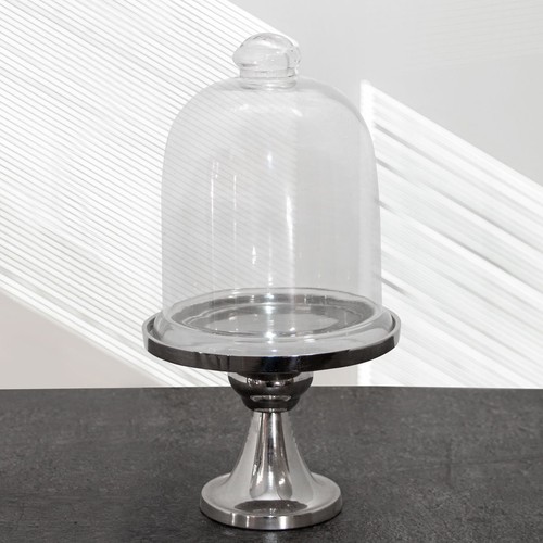 Käseglocke aluminium glas - aluminium,,