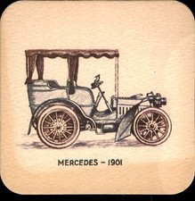 Bierdeckel Paderborner - Mercedes 1901