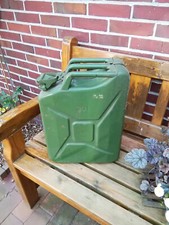 Vintage Metall Benzinkanister Ölkanister Kanister grün 20 Liter