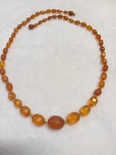 Bernstein kette oliven - bernstein-kette,