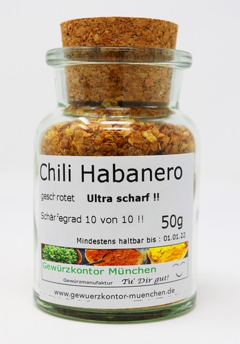 Chili habanero geschrotet - chili,