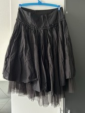 Rock Größe 38 Gothic Style  Mit Unterrock Midirock