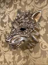 Handgemachte Venezianische Wolfsmaske NEU