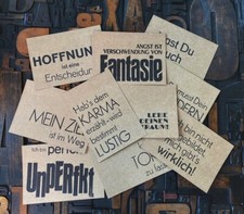 Kartenset handgedruckt