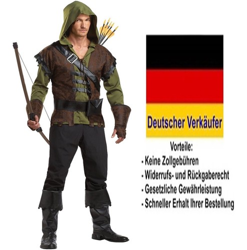 Herren kostüm robin hood - kostüm,