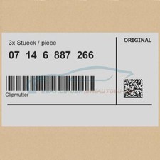 3x Genuine BMW 07146887266 -