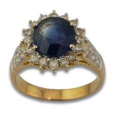 Brillant Saphir Gold Ring 750