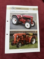 BUNGARTZ Traktor Dieselschlepper T3 T5 1953 Weltbild Prospekt Brochure
