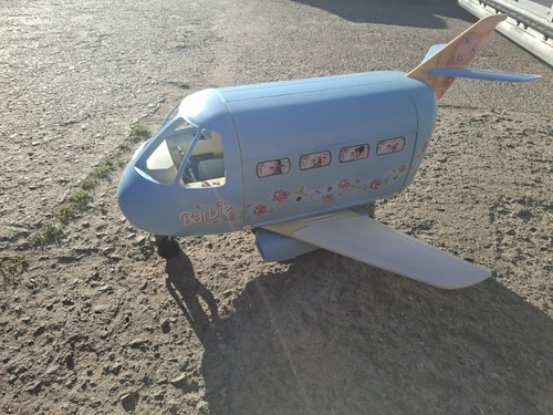 Barbie flugzeug 90er blau - 90er,
