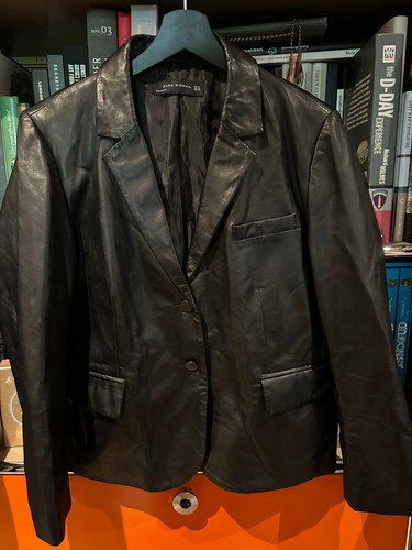 Zara leder blazer - zara,