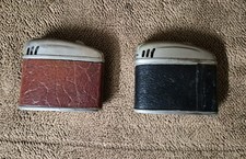 Altes LUMET Tischfeuerzeug Benzinfeuerzeug Leder 