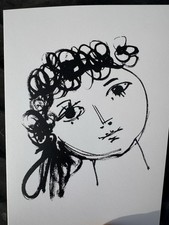 Walter Womacka: "Kopfstudie 1959“ Karte Postkarte Künstlerkarte kein Ölbild