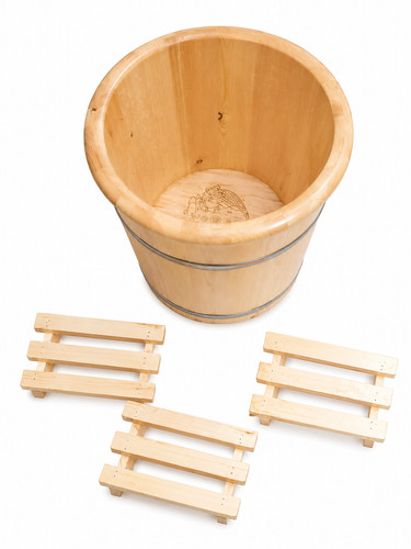 Traditionelles holz fußbad - traditionelles, /