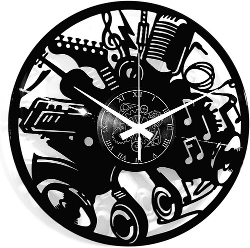 Wanduhr vinyl schallplatte - wanduhr,